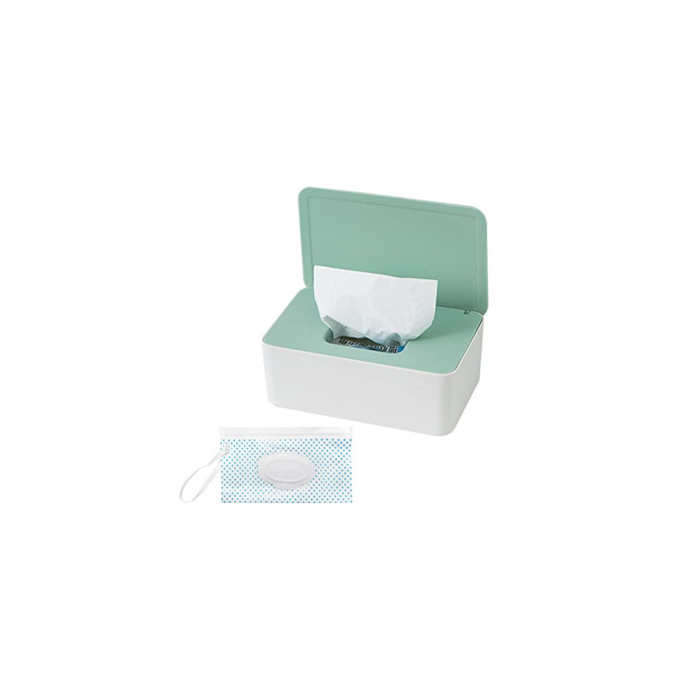 Wet Wipes Box And Baby Wet Wipe Pouch Set Wipes Dispenser Case Wet Wipes Dispenser Tissue Storage Refillable Wet Wipe Box Travel Container Wipes Bag Xpoop