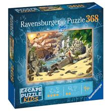 Pirate's Peril Escape Room Mystery Challenge Jigsaw Puzzle for Kids and Adults Age 9 Years Up - 368 Pieces
