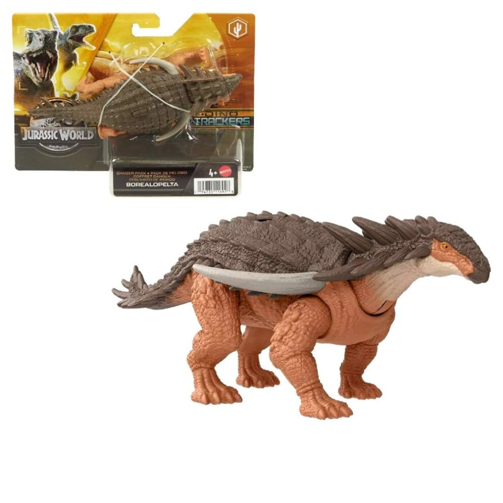 Mattel Borealopelta Danger Pack Jurassic World Dinosaur,Small