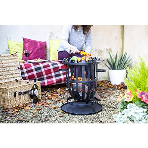 La Hacienda Vancouver Black Firebasket,45x45x56cm 1