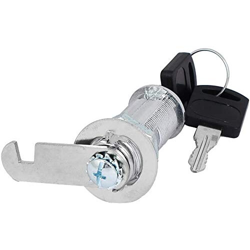 Drawer Cabinet Locking 19mm x 30mm Thread Security Cylinder Cam Lock w 2 Keys 2