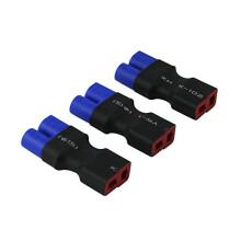 3pcs Male EC3 Losi to Female Deans T-Plug Style Connector Adapter(pack of 3)