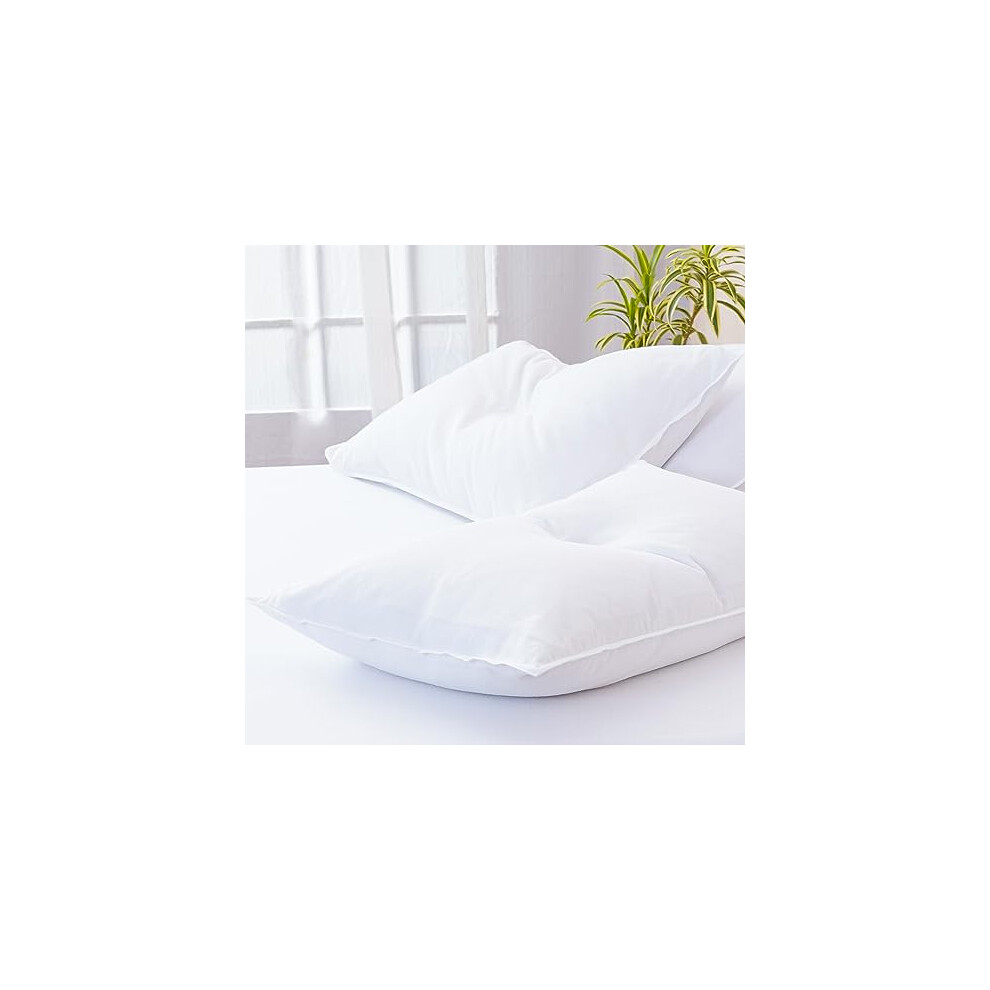 Sheet Story White 100% Brushed Cotton Pillow Cases 2 Pack - 50X75cm Size, Flannelette Pillow Cases 2 Pack - Super Soft, Cosy And Hypoallergenic Pillowcases 2 Pack
