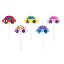 5 pieces children's birthday candles car candles cake topper cake picks birthday cake decorations