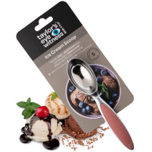 Aluminum Spoon Ice Cream Scoop - Taylor Eye Witness. Easy to use Baked Clay Coloured Accessory For Tackling Frozen Dessert, Dishwasher Safe. Suitable