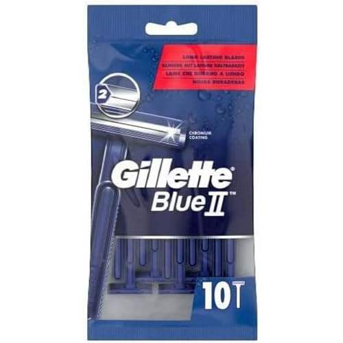 Gillette BlueII Disposable Razors for Men x10