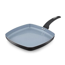 T80355 Cerasure 28cm Grill Pan with Non-Stick Coating, Suitable for All Hob Types, Graphite