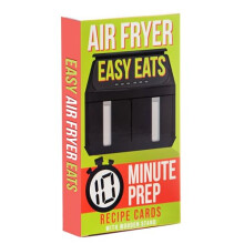 Easy Eats Cards-52 Delicious and Quick 10 Minute Prep Air Fryer Recipes for Beginners | Cookbook in Card Format with Wooden Stand, Cardboard