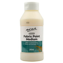 Fabric Paint Medium Premium (8.5 US fl.oz), Textile Medium for Fabric Painting, Easy to Use, Prevents Flaking, Ideal for Clothes and Fabric