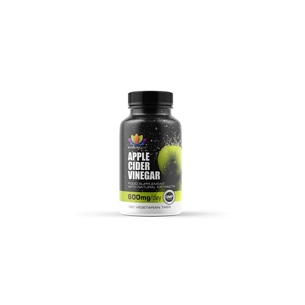 Vitalityvits Apple Cider Vinegar 120 Tablets - Weight Loss Supplement - Detox - Premium Quality - Gmp Standards