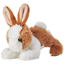 World 73902.0 Mini Flopsie Bunny Plush Toy (Brown/White) - Plush Soft Toy