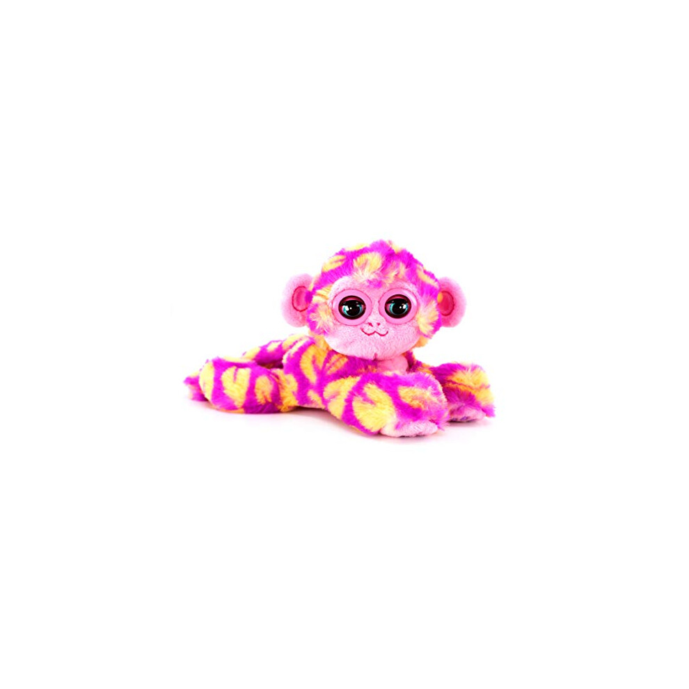 Nuzzy Luvs CE80083 Bandai Snuggler Interactive Pet Soft Toy (Pink and Orange Monkey)