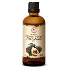 Olio di Avocado 100% Puro 3.4 Fl Oz - Sudafrica - Pressato a Freddo - Per Pelle, Capelli, Corpo -