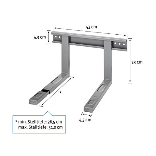 Steun voor magnetron - WR - zilver - 700 Watt 1
