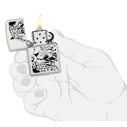 Zippo Lighter, White Matte, One Box 2