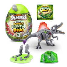 Smashers Mini Jurassic Dino Egg (Spinosaurus) by ZURU Collectible, Slime, Fossil Toy for Kids