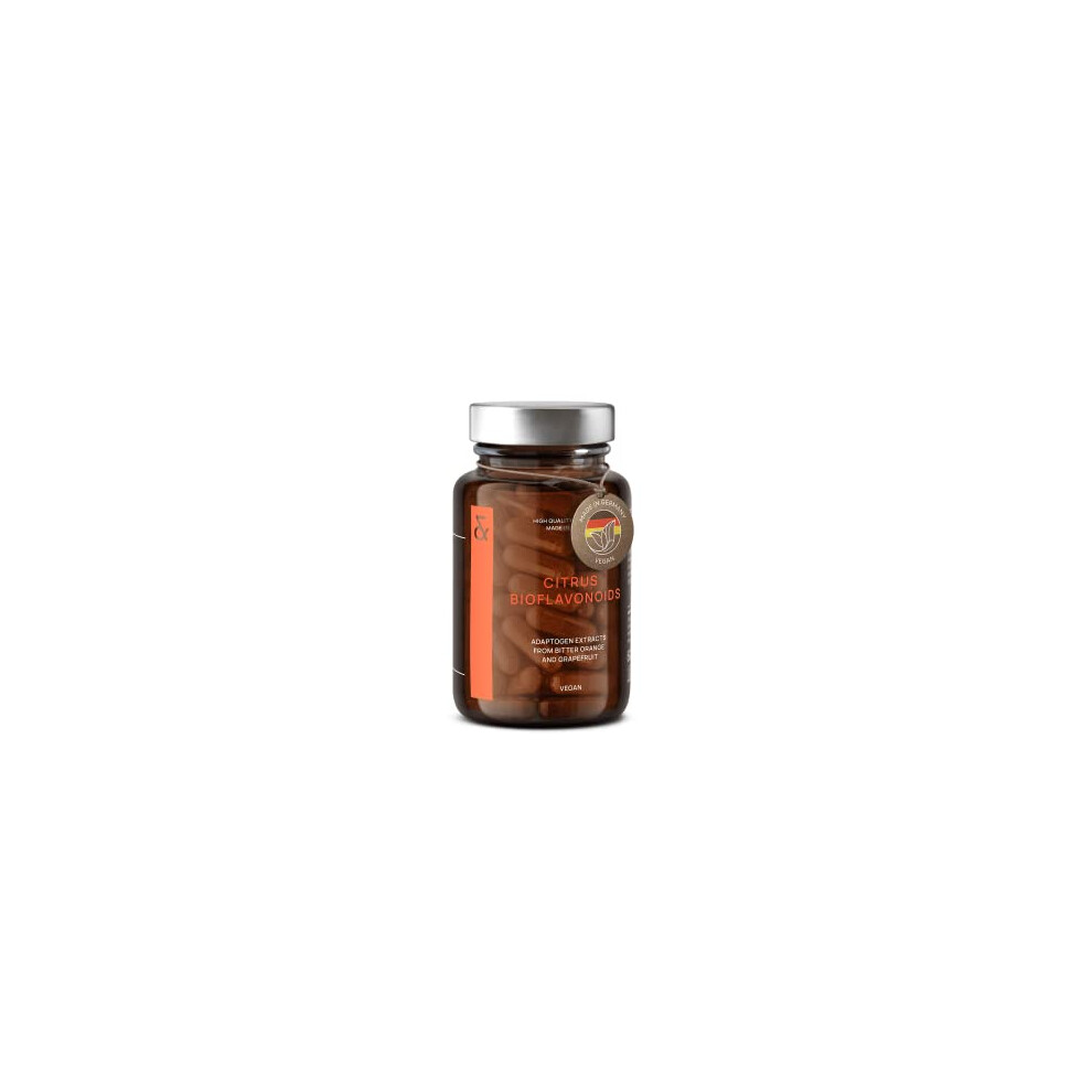 Clav Orange Citrus Bioflavonoids Complex With Diosmin Hesperidin And Naringin - Flavonoids Supplement Made From Bitter And Grapefruit Extract - Circulation