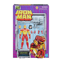 Figurine articul?e r?tro Iron Man de 6 pouces de la s?rie Marvel Legends