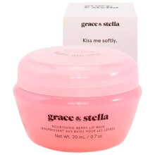 Maschera labbra nutriente Kiss Me Softly Berry - Idratante labbra per labbra molto secche - Maschera labbra per la notte e trattamento labbra - P