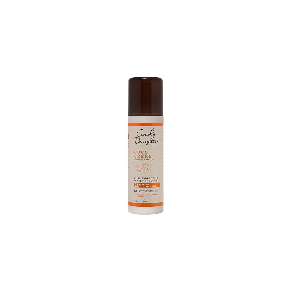 Carol's Daughter , Coco Creme, Curl Perfecting Water Coco Mist, With Coconut Water, Mango, And Papaya, For Very Dry Curly To Frizzy Hair, 8.45 Fl Oz