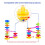WEofferwhatYOUwant 6-Pack Bolas Rattle - 1.8” Clear para Crianças 3