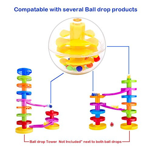 WEofferwhatYOUwant 6-Pack Bolas Rattle - 1.8” Clear para Crianças 2
