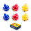WEofferwhatYOUwant 6-Pack Bolas Rattle - 1.8” Clear para Crianças 1