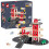 Janod - Bolid Wooden Fire Station - 5 Vehicles Included - Imagination and Fine Motor Skills - FSC-Certified - Water-Based Paints - 2 Years +, J04639 1