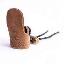 2Pcs Archery Thumb Finger Tip Protector Leather Thumb Ring Guard Ring Gear Tab Pull Bow Glove for Hunting Reurve Release Protect