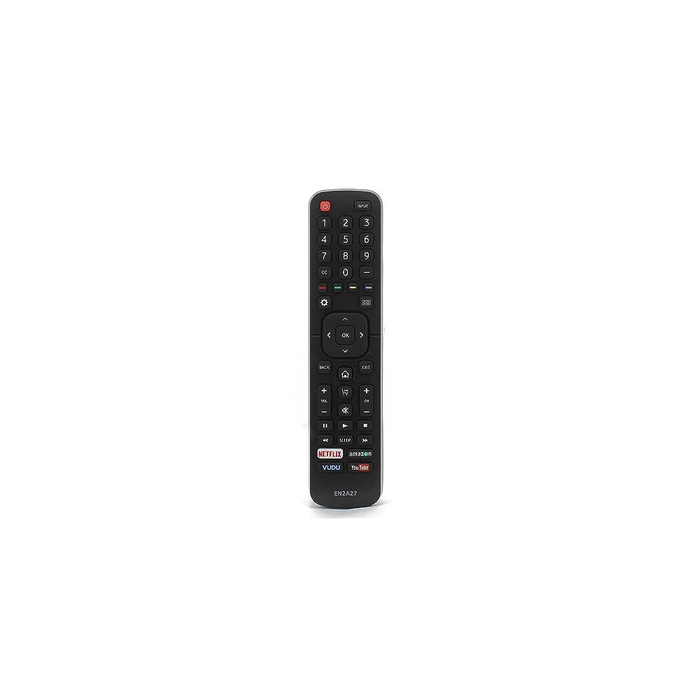 YESE Hisense TV Remote Control EN2X27HS EN-2X27HS for Hisense LCD OLED LED SMART UHD 4K Television with YouTube Netflix Buttons