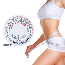 BMI Body Mass Index Retractable Tape 150cm Measure Calculator Diet Weight Loss Tape Measures Tools