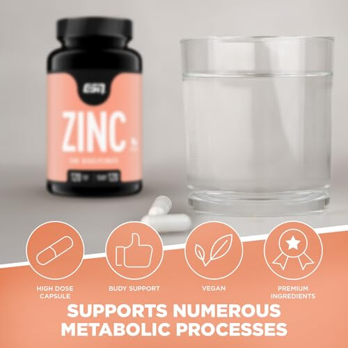 Zinc, 120 Capsules with Trace Element 1