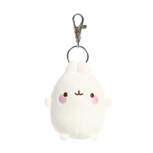 AURORA, 14223, Molang Key Clip, 4In, Soft Toy, White - Plush Soft Toy