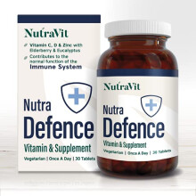 NUTRADEFENCE - Immune System Vitamins | Immune System Booster - 30 Tablets - Immune Support for Cold and Flu - Contains Elderberry, Eucalyptus,