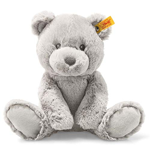 Steiff Soft Cuddly Friends Bearzy Teddy Bear, Grey - Plush Soft Toy