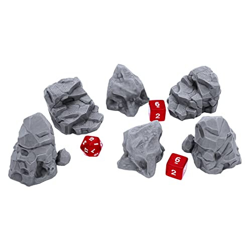 EnderToys Σακηθάρι Βράχων, Τοπίο για 28mm Μινιατούρες Wargame, 3D Εκτυπωμένο και Χρωματιστό 1