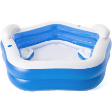 Family Paddling Pool Built in Seats Outdoor Garden Pool