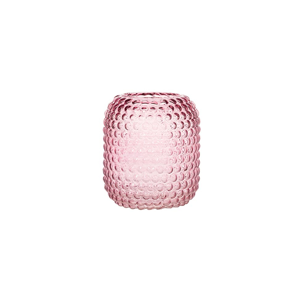 Pink Glass Bobble Vase