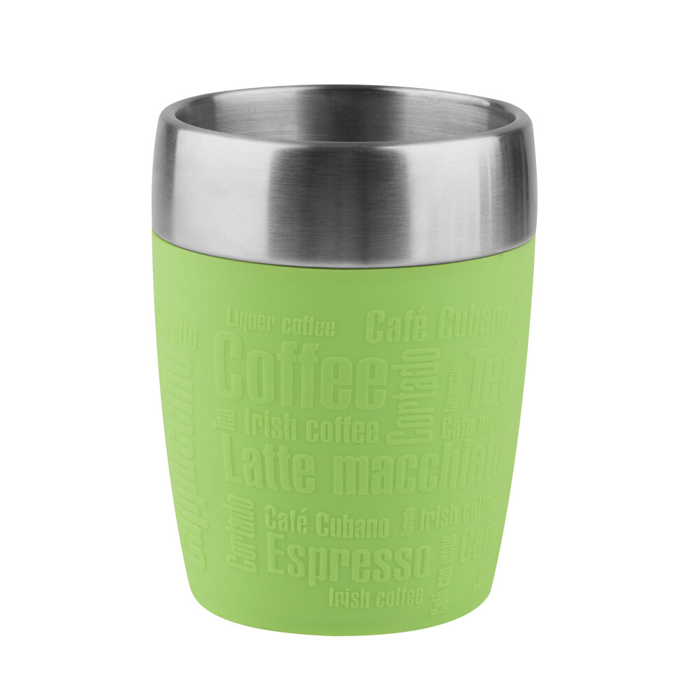 Travel Cup, Stainless Steel, Green, 1 Count (Pack of 1)