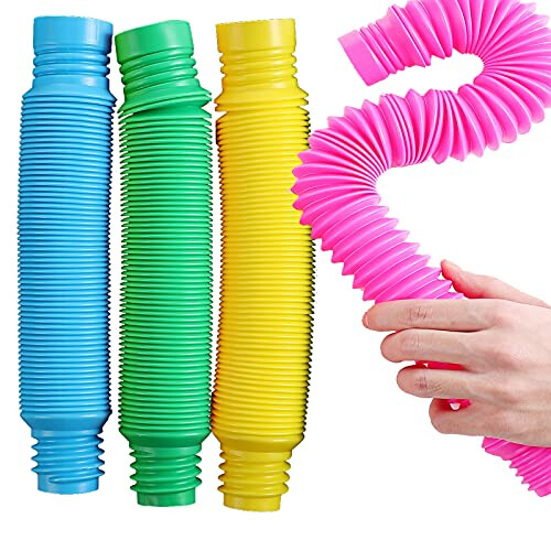 Pop Multi-Color XL Tubes (Toobs) Sensory Toy - 4 Pack