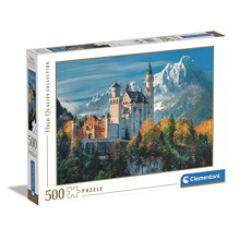 35146 Collection Neuschwanstein Castle 500 Pieces, Jigsaw Puzzle for Adults-Made in Italy