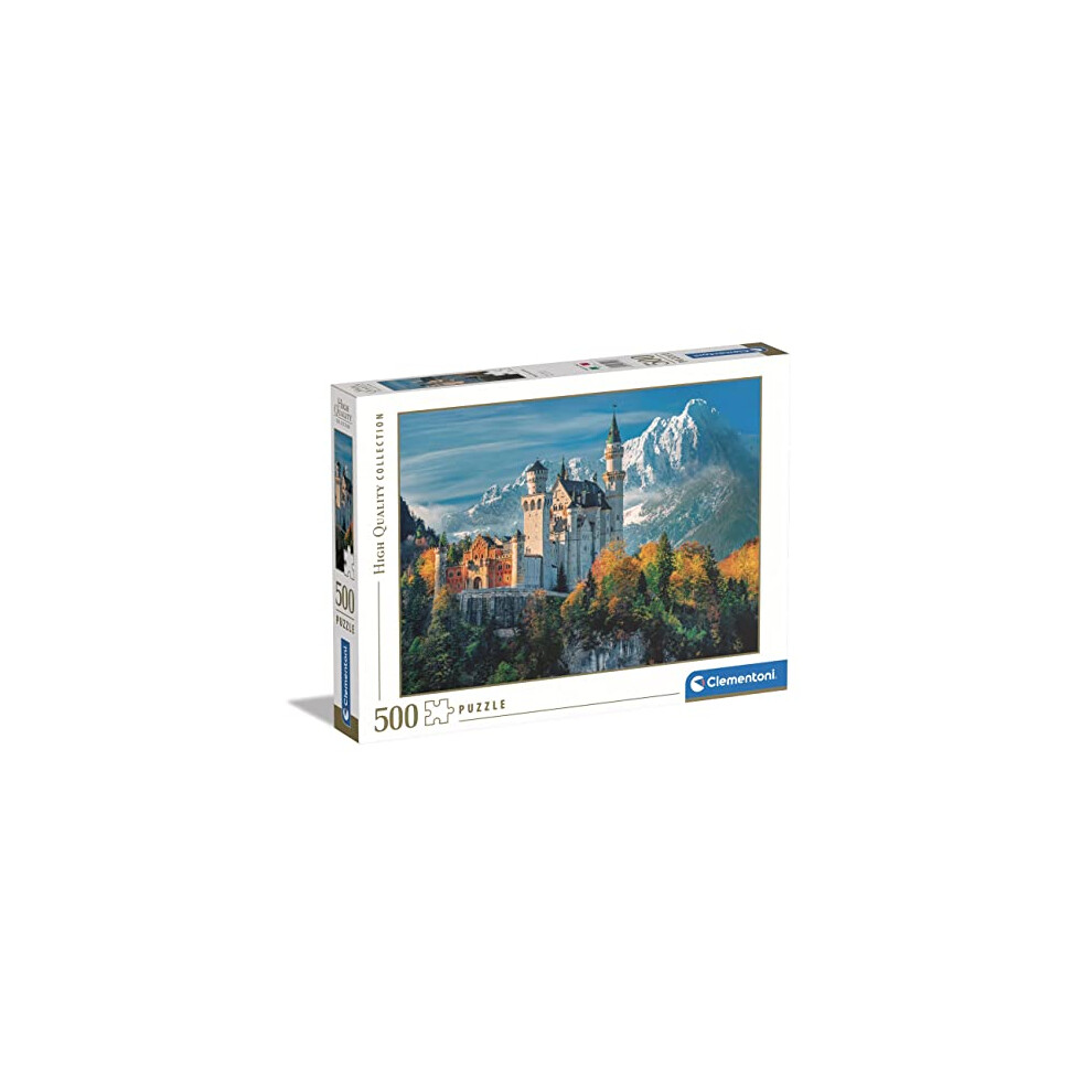 35146 Collection Neuschwanstein Castle 500 Pieces, Jigsaw Puzzle for Adults-Made in Italy