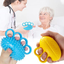 Hand Exercise Ball,2 Pack Stress Balls Finger Exerciser Grip Ball for Trigger Finger Grip Ball for Athletes Musicians Hand Strength Therapy Rehab