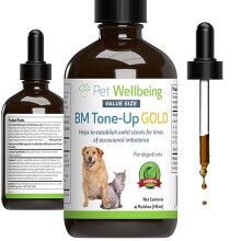 BM Tone-Up Gold for Dogs & Cats - Vet-Formulated - Diarrhea & Loose or Runny Stools - Natural Herbal Supplement 4 oz (118 ml)