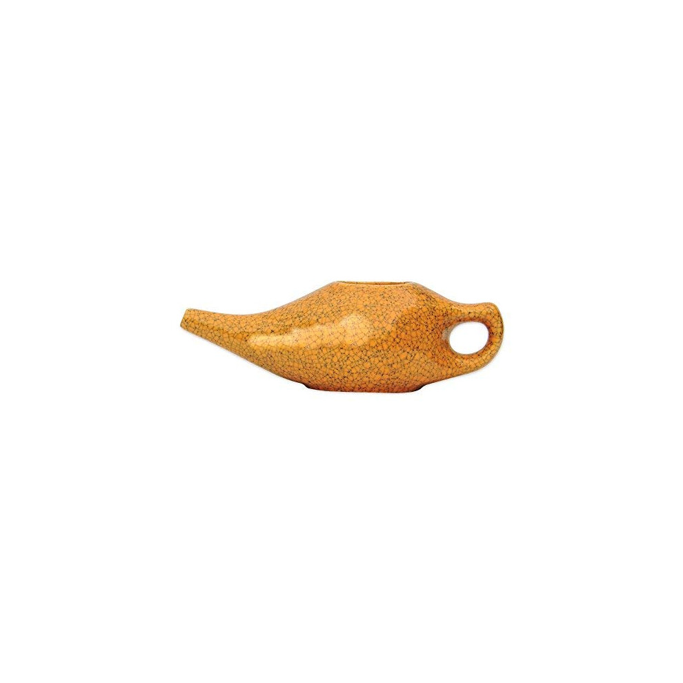 Ancientimpex Ancient Impex Ceramic Neti Pot (270 Ml Capacity) With 5 Sachets Of Neti Salt + Instructions Leaflet | Natural Treatment For Sinus, Infection And