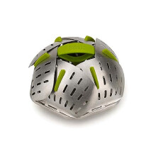 Bloom Folding Steamer Basket for Vegetables, compact storage - Stainless Steel