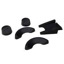 Umpire Solid Rubber Bowling Measuring Wedges 2 Round 2.8 cm 2 Semi Circle 6cm Plus 6.5 cm x 2 cm x 4 cm Multi Angle Rubber