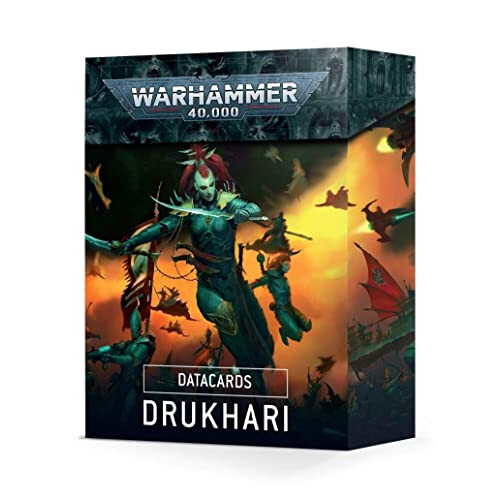 Games Workshop - Warhammer 40,000 - Datacards: Drukhari - Tabletop Miniatures Wargame