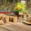 Set of 80 Flower Pots, Biodegradable, Planter, Cellulose, Round, 8 cm, Beige, 100% paper, Pack of 80 5