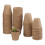 Set of 80 Flower Pots, Biodegradable, Planter, Cellulose, Round, 8 cm, Beige, 100% paper, Pack of 80 1